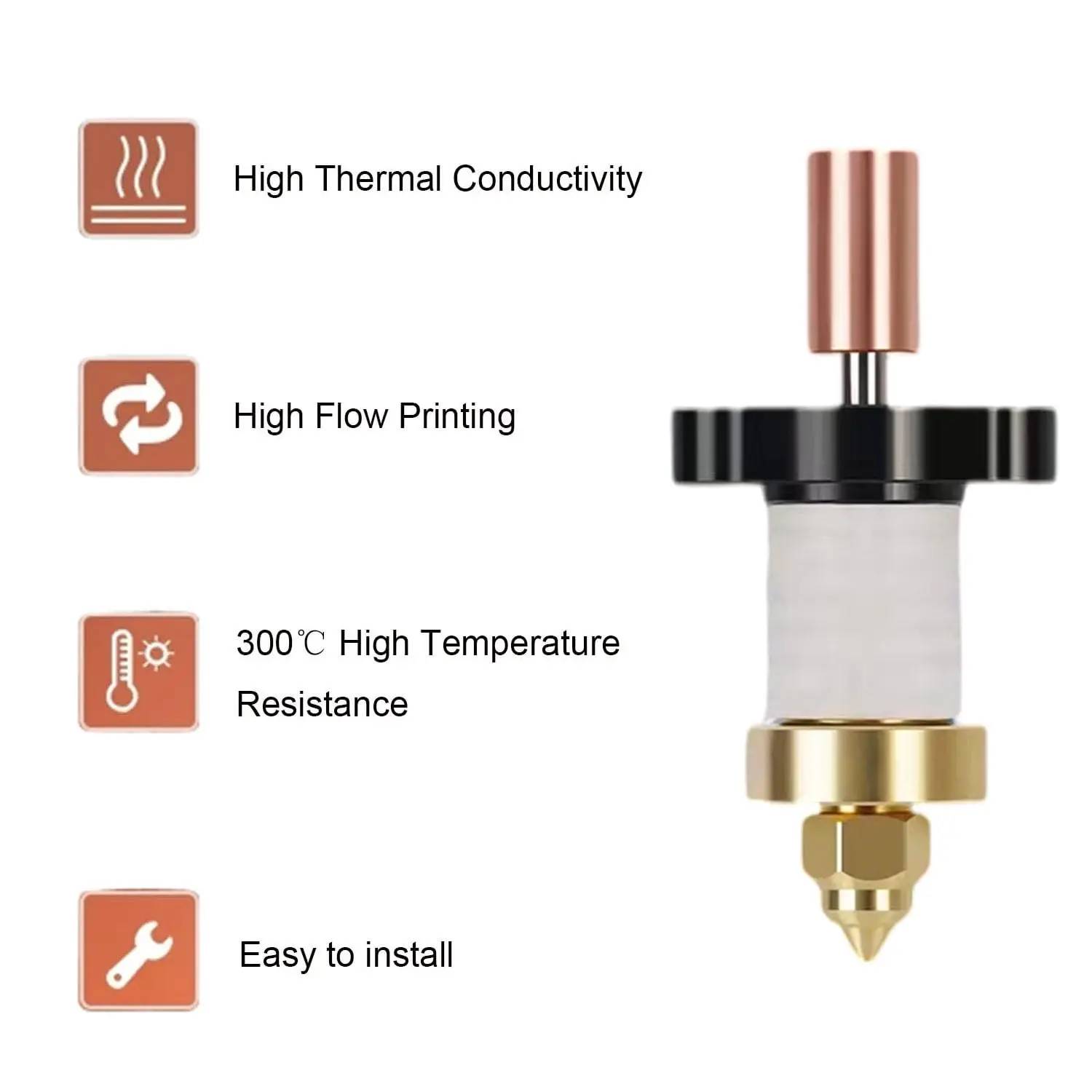 Creality Ender 3 V3 KE Ceramic Heater For K1 /K1 Max Hotend Thermistor Cartridge Sensor & Ceramic Heating 24V 60W