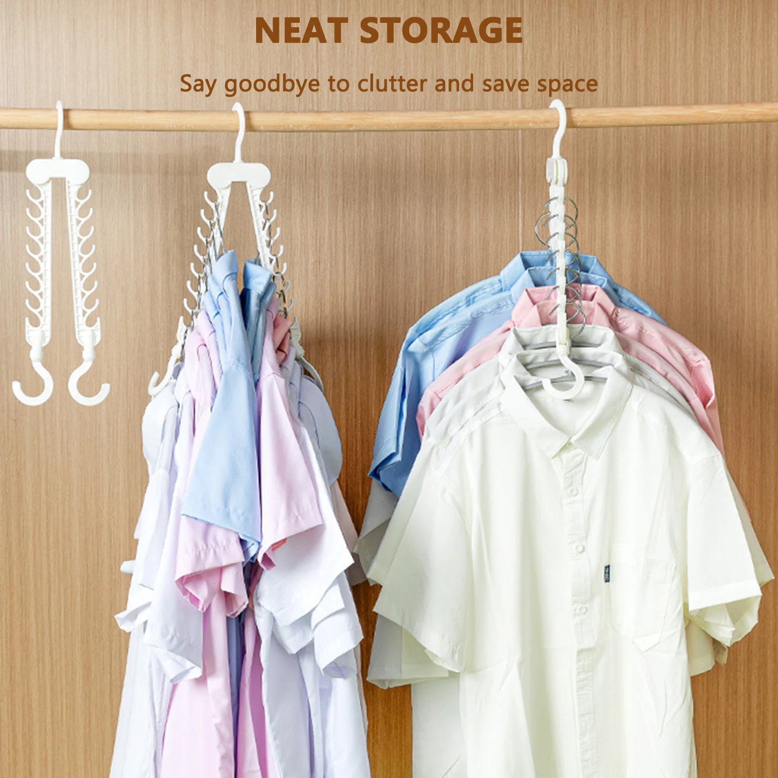 Collapsible Clothes Storage Rack Household Wear Resistant Clothes Hanger For Armoire Closet