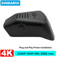 4K 2160P New Plug and Play Installation Car DVR Wifi Dashcam Dual Lens Camera For Volvo C40 2022 BY Mobile APP Control
