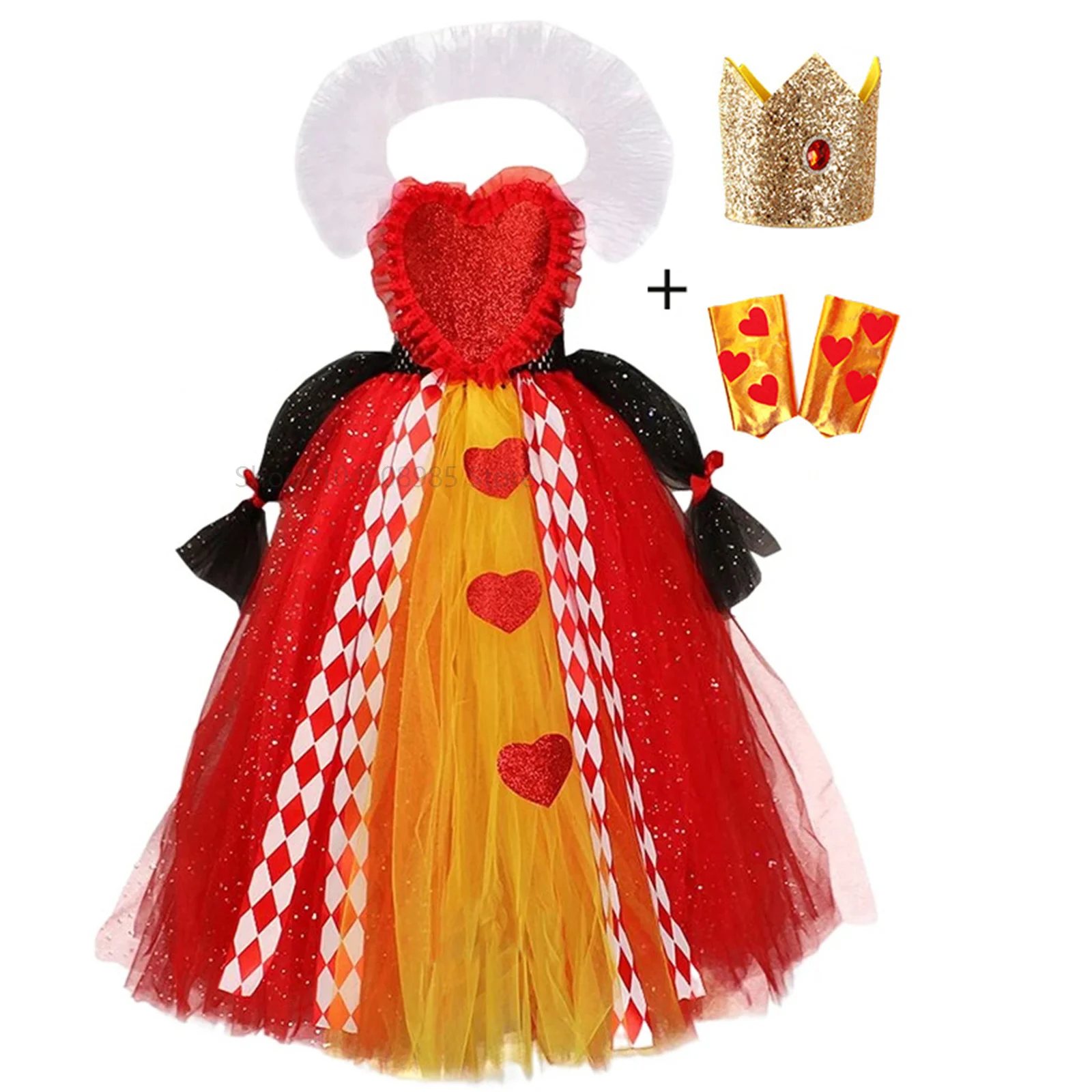 

Children Evil Sparkly Girls Tutu Dress Deluxe Heart Outfit Halloween Fancy Dress Children Pageant Party Costume