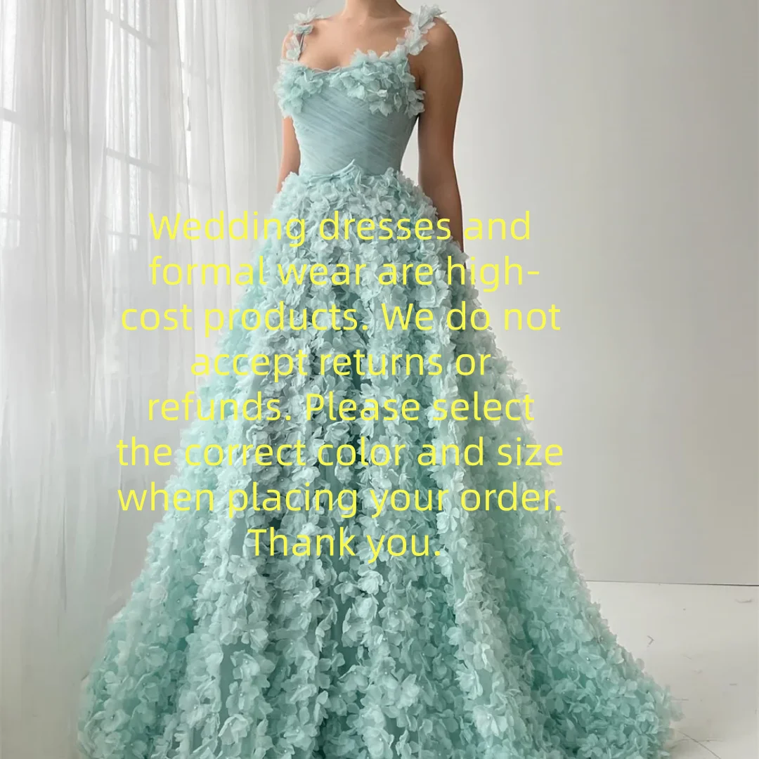 Abiti da ballo con applicazioni di cinturino per spaghetti verde Abiti da noiva senza maniche a-line con fiocco Abito da sera lungo fino al pavimento Personalizzato