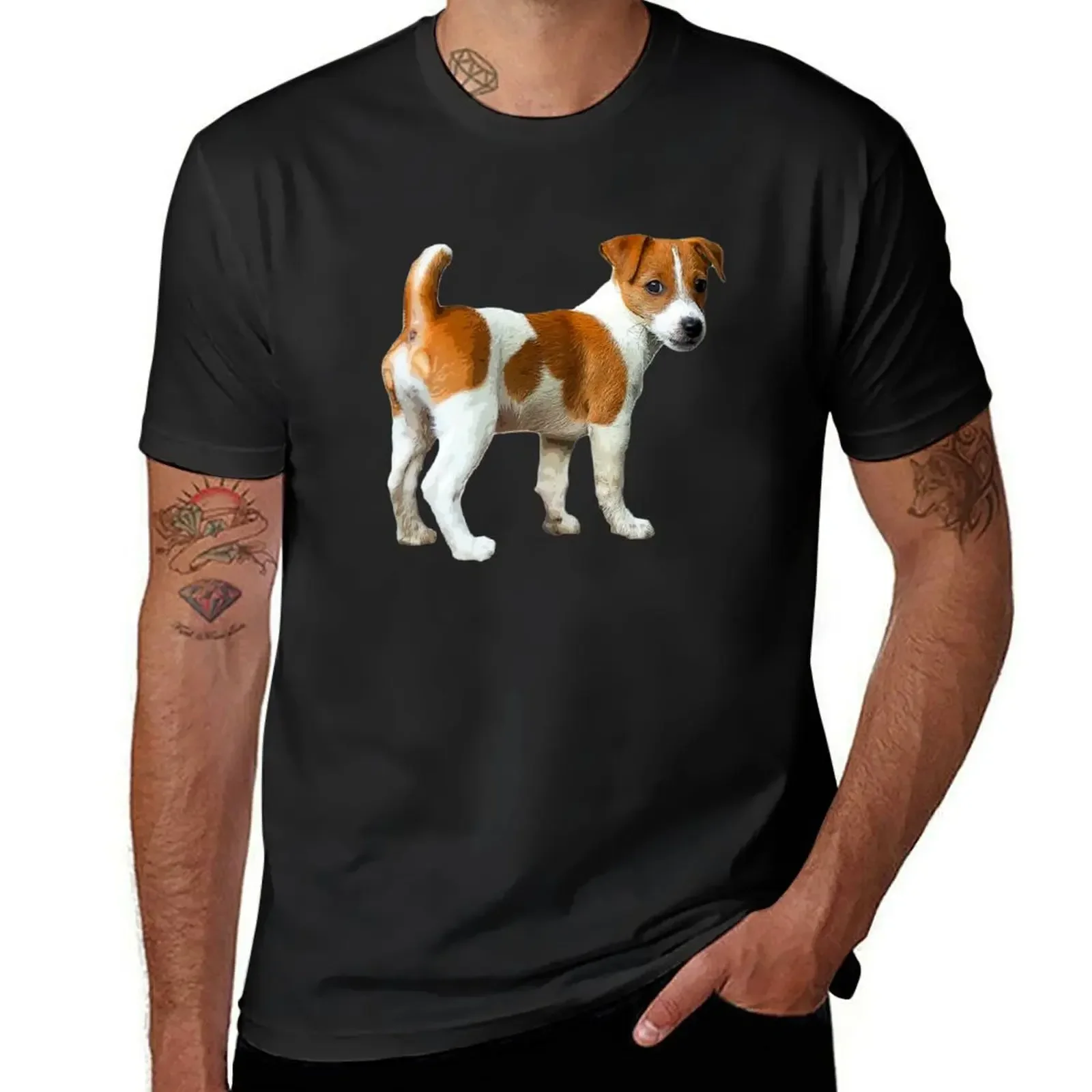 

Jack Russell Terrier Cute Puppy Dog T-Shirt Short sleeve tee plus size tops oversized t shirt quick-drying mens funny t shirts