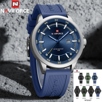 NAVIFORCE Men Watch Sport Wristwatch Top Brand Luxury Military Auto Date Silicone Rubber Quartz Original Male Clock New 9248