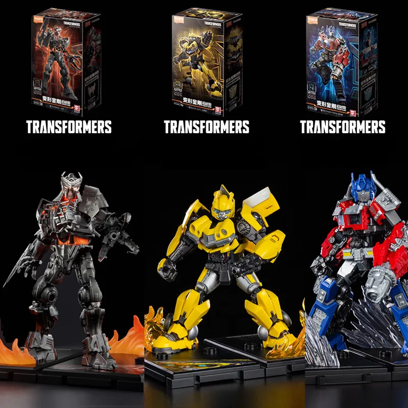 Blokees transformação optimus prime primal megatron bumblebee arcee penugem nemesis prime figura de ação montagem brinquedos presentes