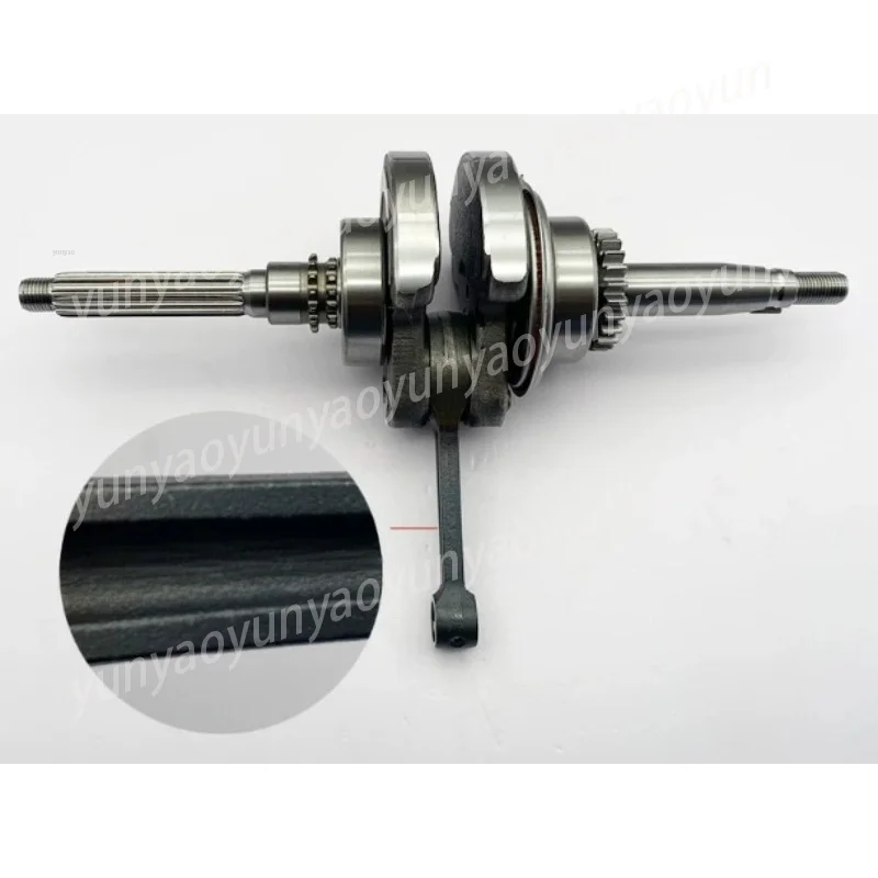 Engine Crankshaft Connecting Rod Assembly, Piston Crank Kit for 2T 4T Motorcycle Scooter ATV Replacement