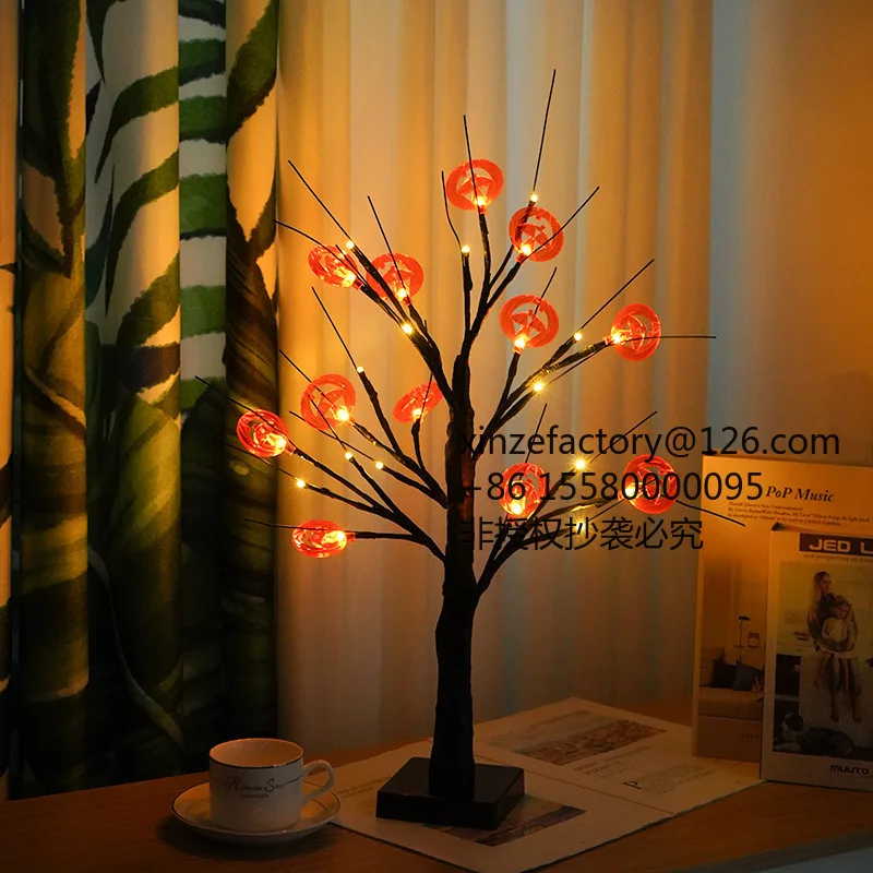 Factory Direct 2026 Top RatedCross-border Halloween Ghost Festival Elements Creative Styling Home Decoration Lights Wholesale