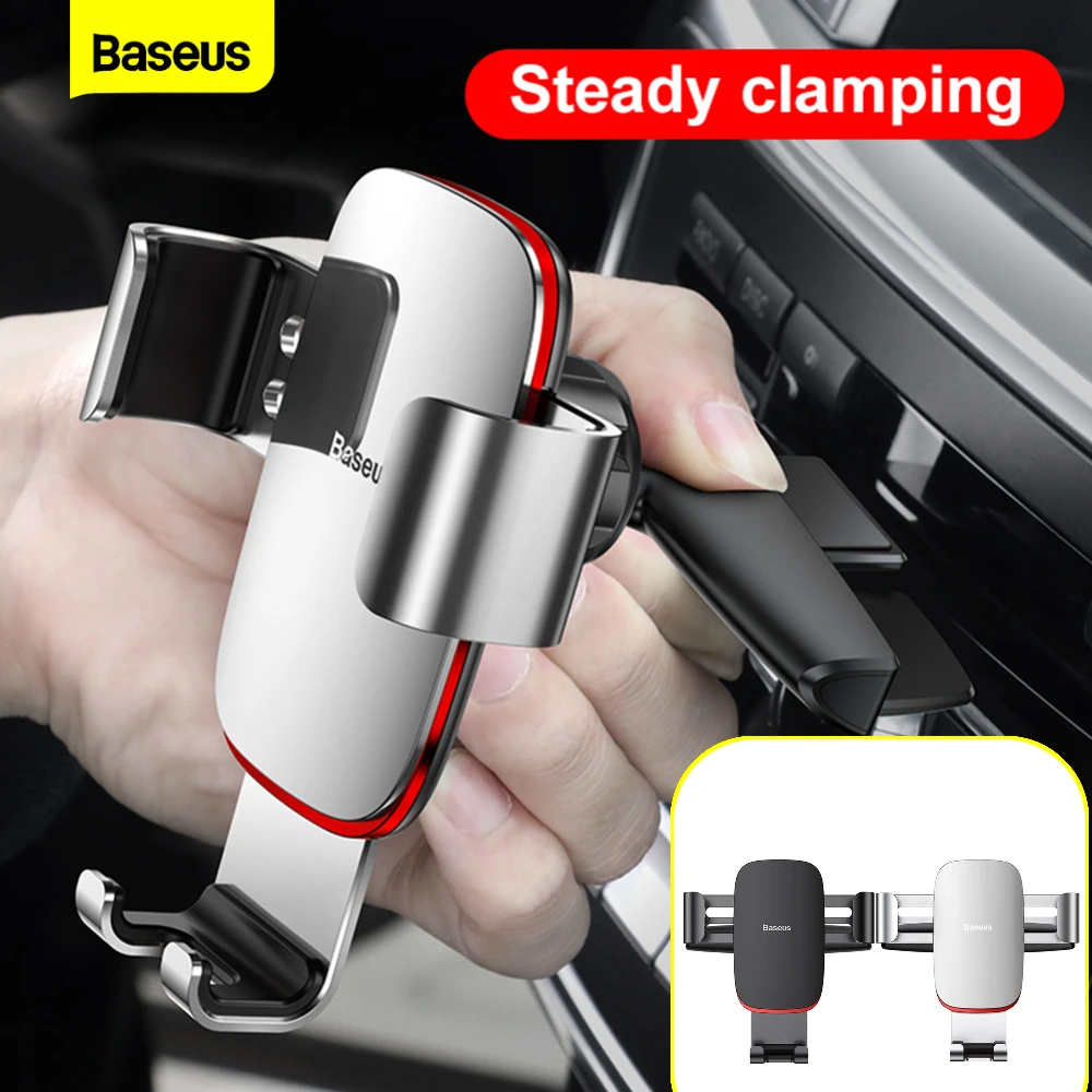 Baseus CD Slot Car Phone Holder Gravity Car Mount Holder for Phone In Car for iPhone Samsung Xiaomi Mobile Cell Phone Car Stand