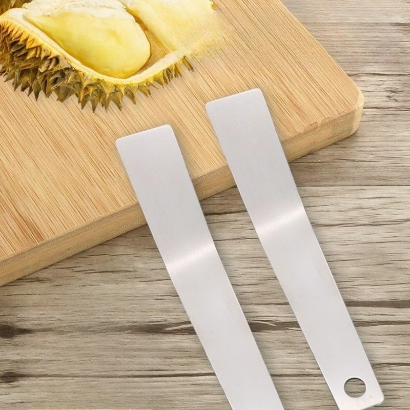 Cuchillo curvo de acero inoxidable para abrir durian, cortador comercial de frutas, herramienta para pelar pomelo, herramienta para dividir cáscaras de frutas para vendedores de frutas