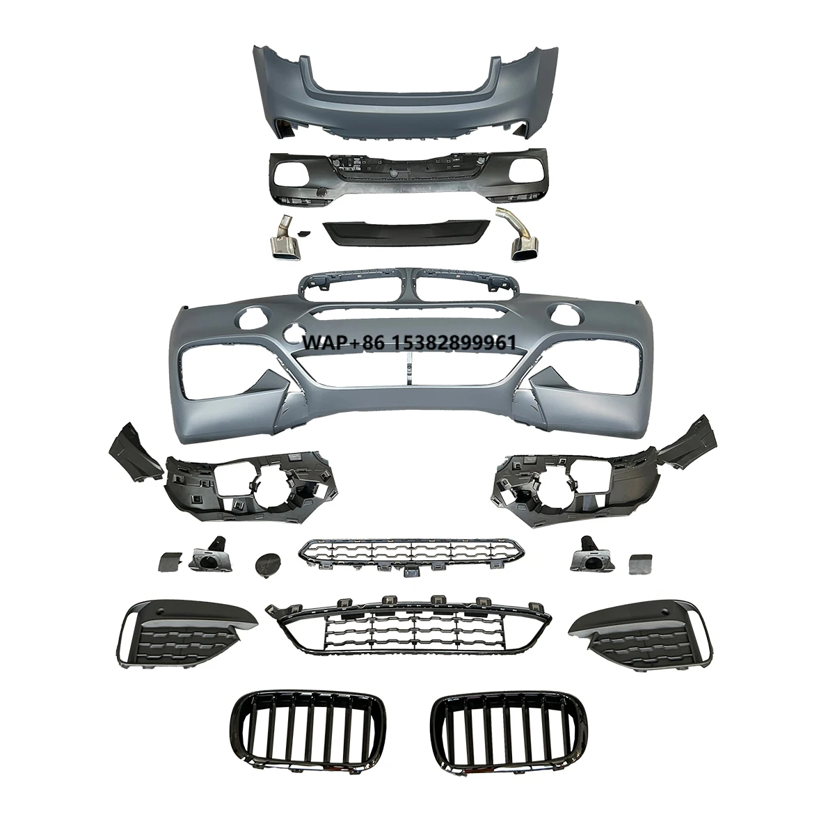 

Factory Price Car Accessories Front Bumper Rear Bumper Exhaust Tip M-Tech Style BodyKit for F16