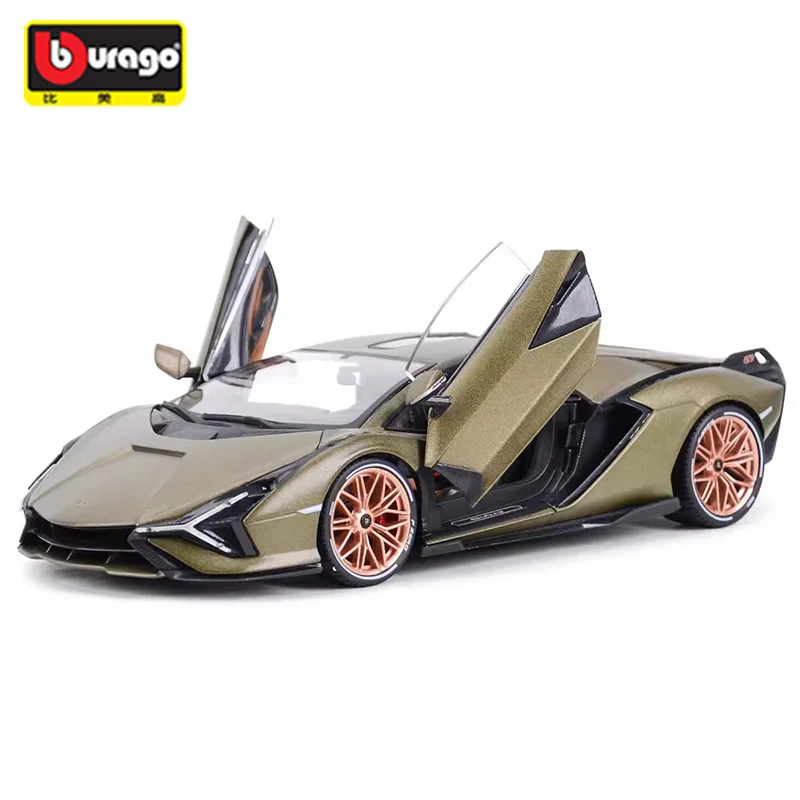 Bburago 1:18 لامبو سيان Fkp 37 سلسلة البرق محاكاة سبيكة مصغرة يموت الصب نموذج سيارة رياضية حلية ألعاب للأولاد مخصصة