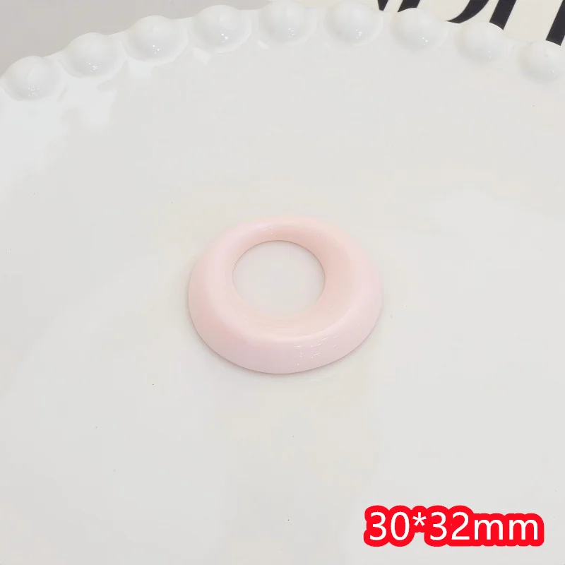 الجملة 50 قطعة/الوحدة اللون طباعة الهندسة جولات شكل الراتنج كابوشون الخرز لتقوم بها بنفسك مجوهرات الملابس الشعر التبعي