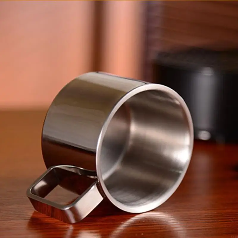 KX4B Espresso Coffee Cups Материал из нержавеющей стали двойные стенки изолированные кофейные кружки