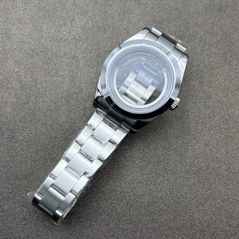 ملحقات معدلة لـ Oyster Perpetual 36/39 مللي متر مجموعة حزام زجاج الياقوت لحركة NH35/36