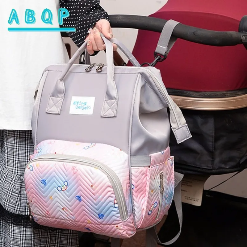 Diaper Bag Backpack Color Fashion Baby Diaper Bag Backpack Large Capacity Multifunctional Lightweight Baby Bag Large Capacity