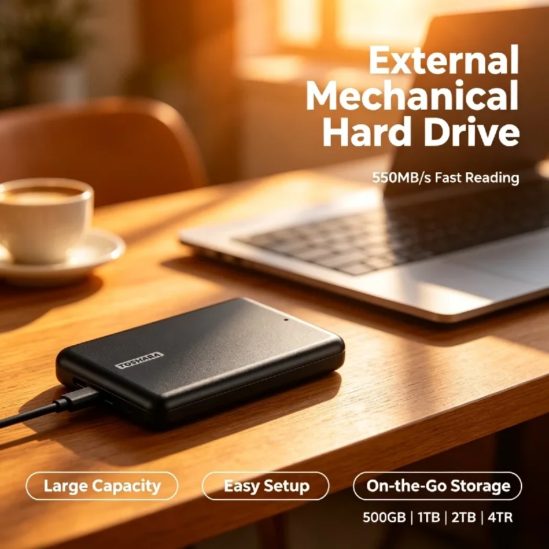 toshara-a5-ポータブルssd。ps5、ノートパソコン、macに対応。550mb-sの読み出し速度、4tb、2tb、1tb、500gbの容量をご用意。効果的な冷却機能で、ゲームを快適にプレイできます。最大書き込み速度は480mb-s。