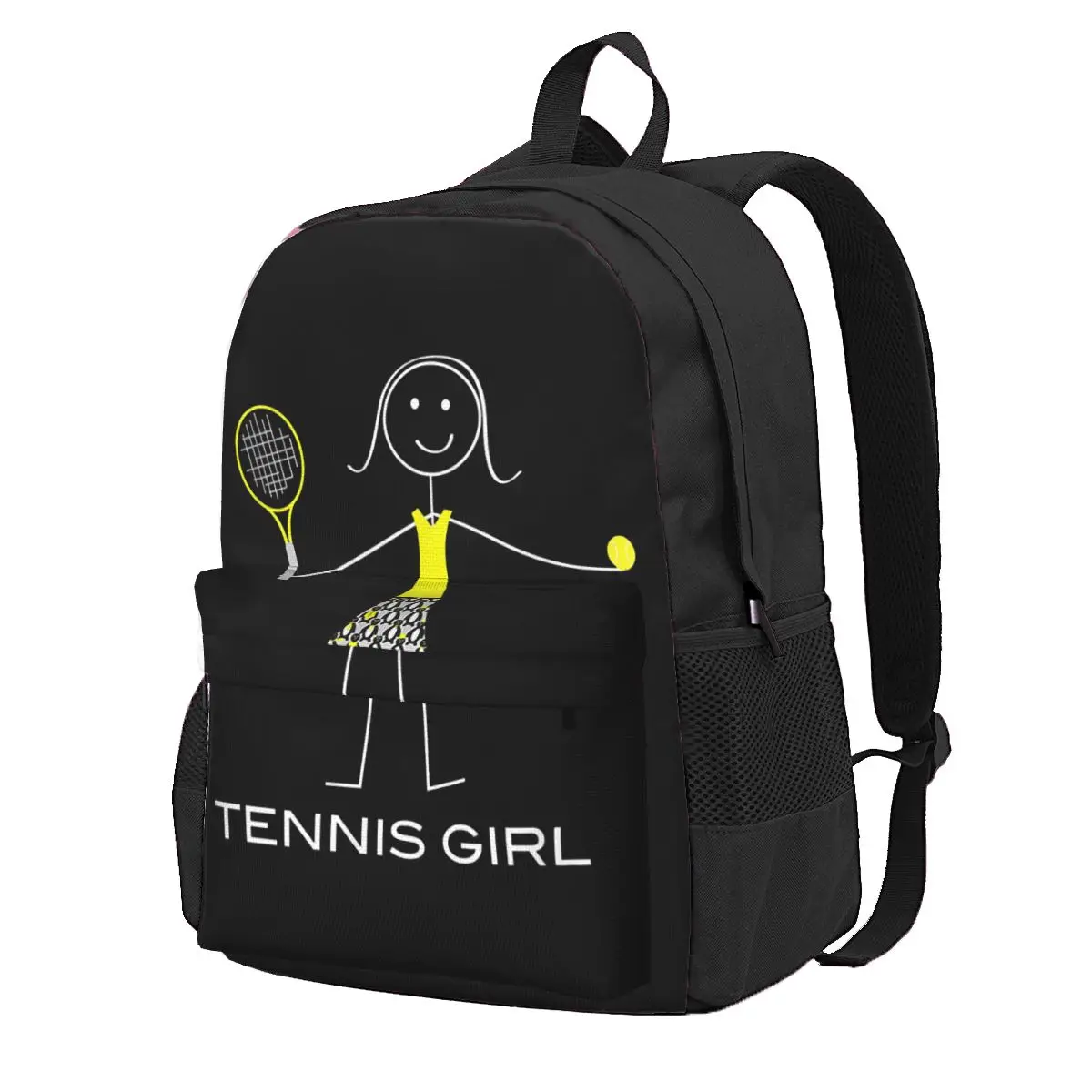 

Funny Womens Tennis Student Backpack School Bag Hiking Travel Daypack for Boys Girls Fashion Bookbag Shoulder Bags