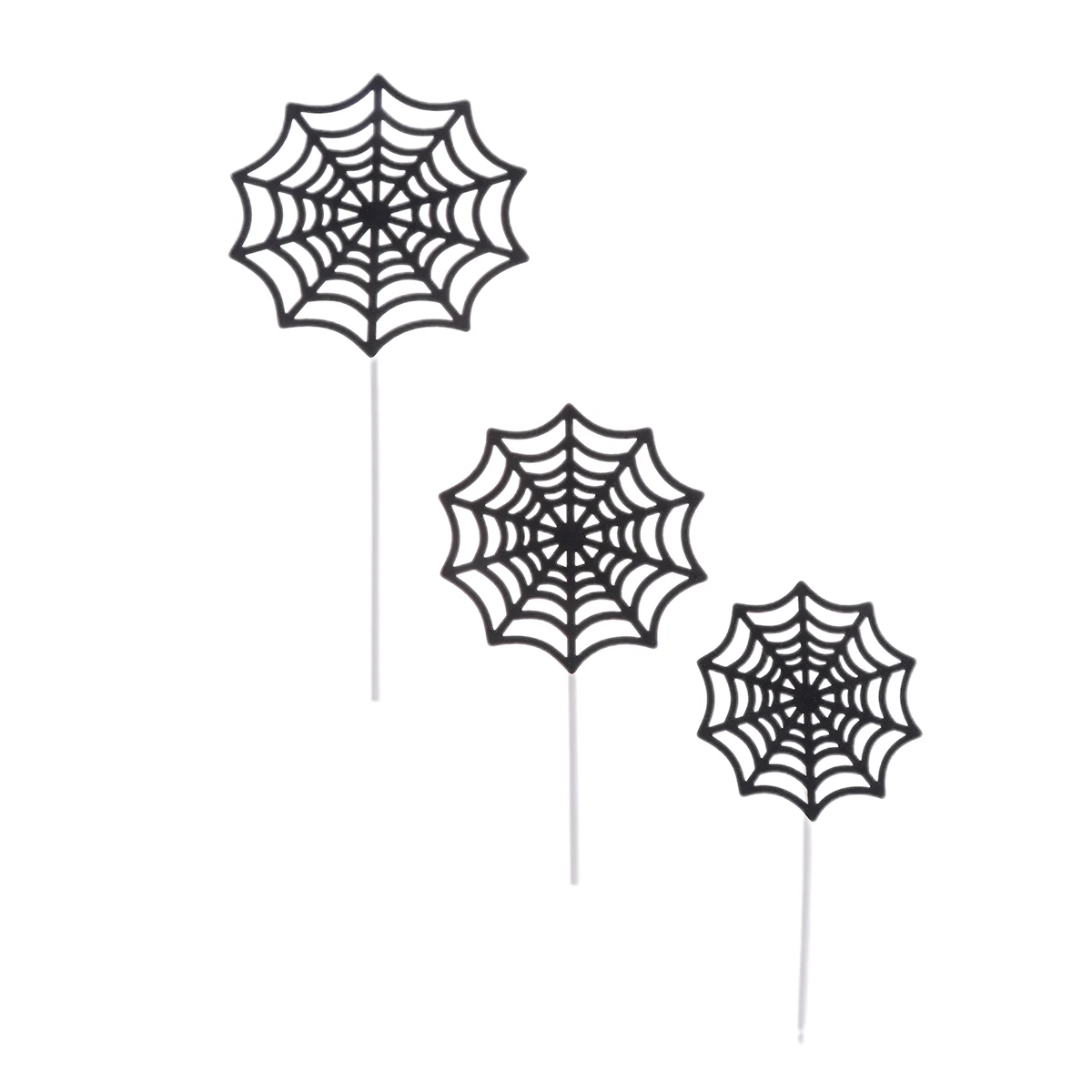 12 Pcs Wedding Decorations Spider Web Cupcake Ornament Picks Crab Topper Ornamentate Toppers Baby