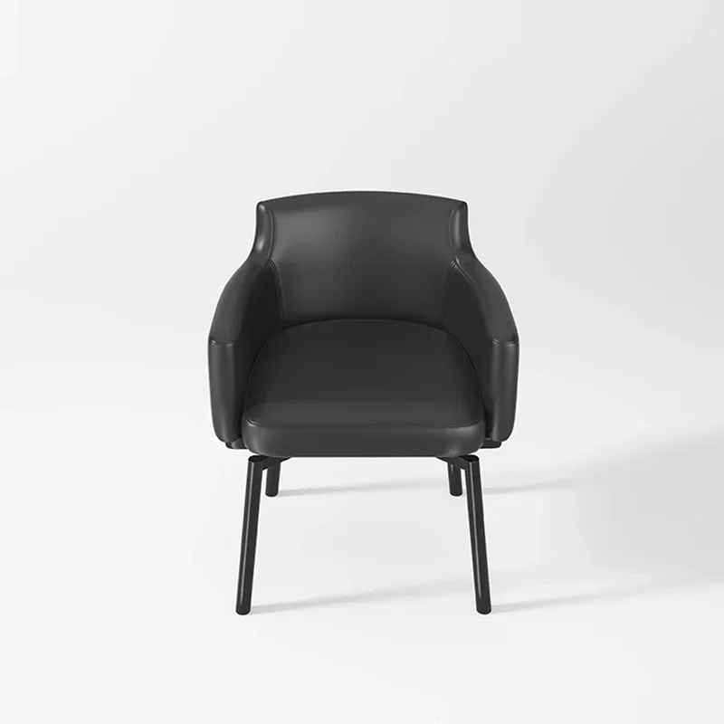 Metalen Zwarte Eetkamerstoelen Moderne Luxe Esthetische Ergonomische Stoel Keukenontwerper Nordic Chaises Salle Kribbe