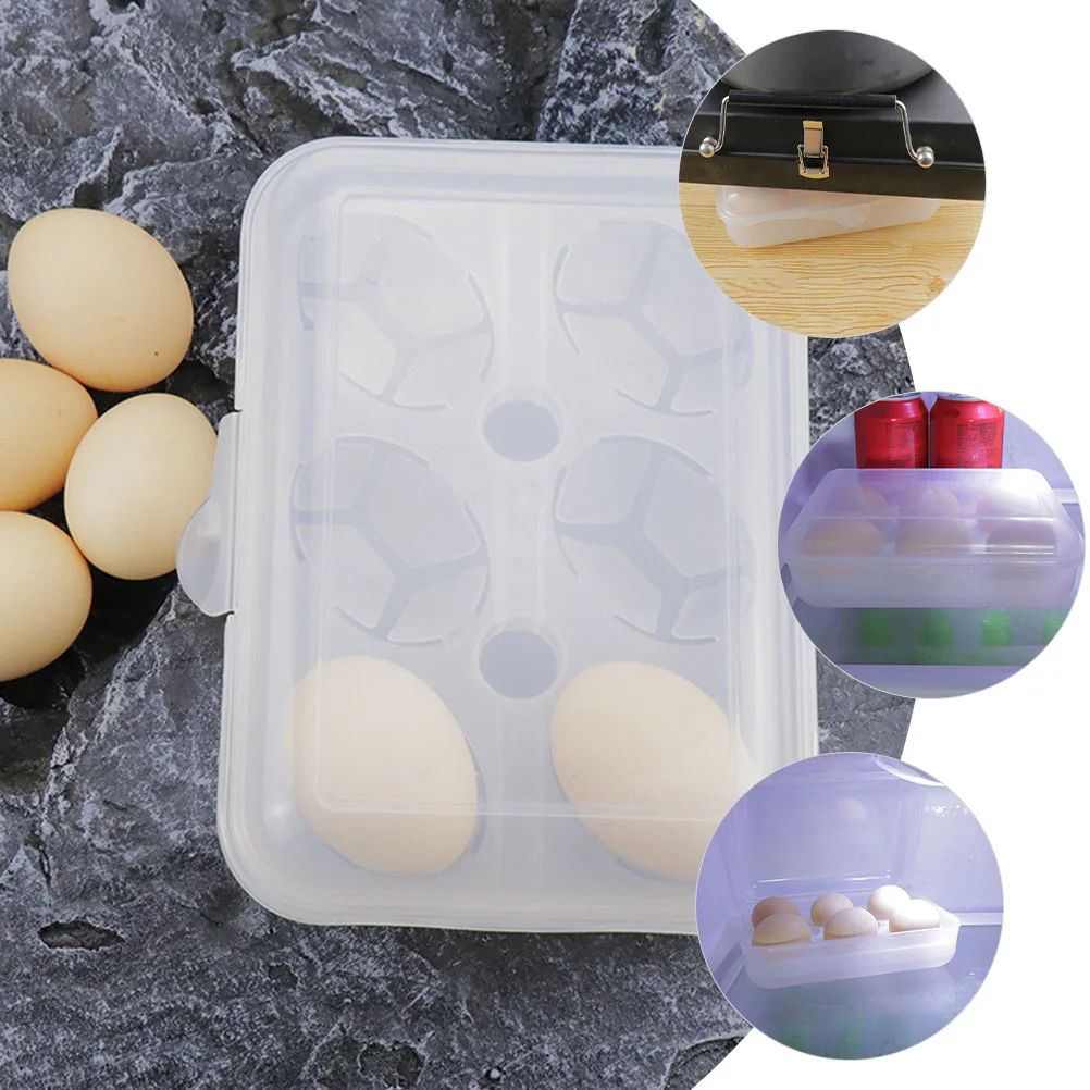

Egg Container Protection Box Eggs Transparent Holder Pocket Tray Plastic Travel