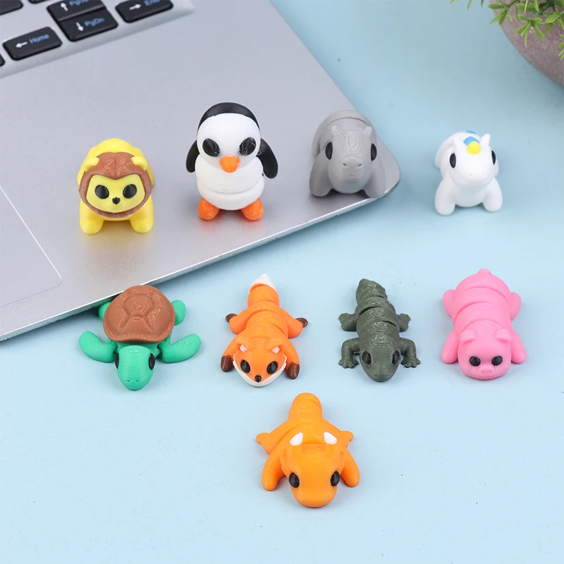 

Critter Articulated Activity Figures Kids Toys Family Desktop Decorations 3D Printed Animal Models Cute