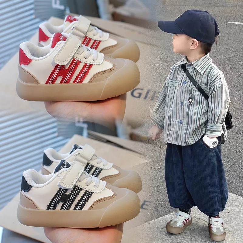 

Kids Lightweight Casual Shoes Boys Girls Non Slip Breathable Flexible Comfortable Design Sneakers Children's Outdoor Play Shoes