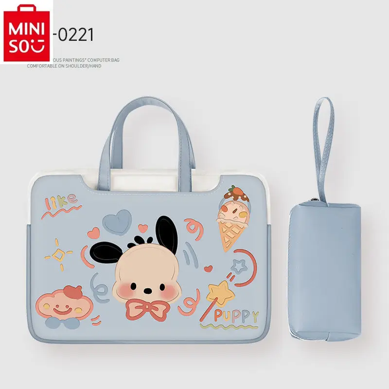 MINISO Sanrio tas komputer kartun Hello Kitty, ransel pembawa Laptop 14 16 15.6 13.3