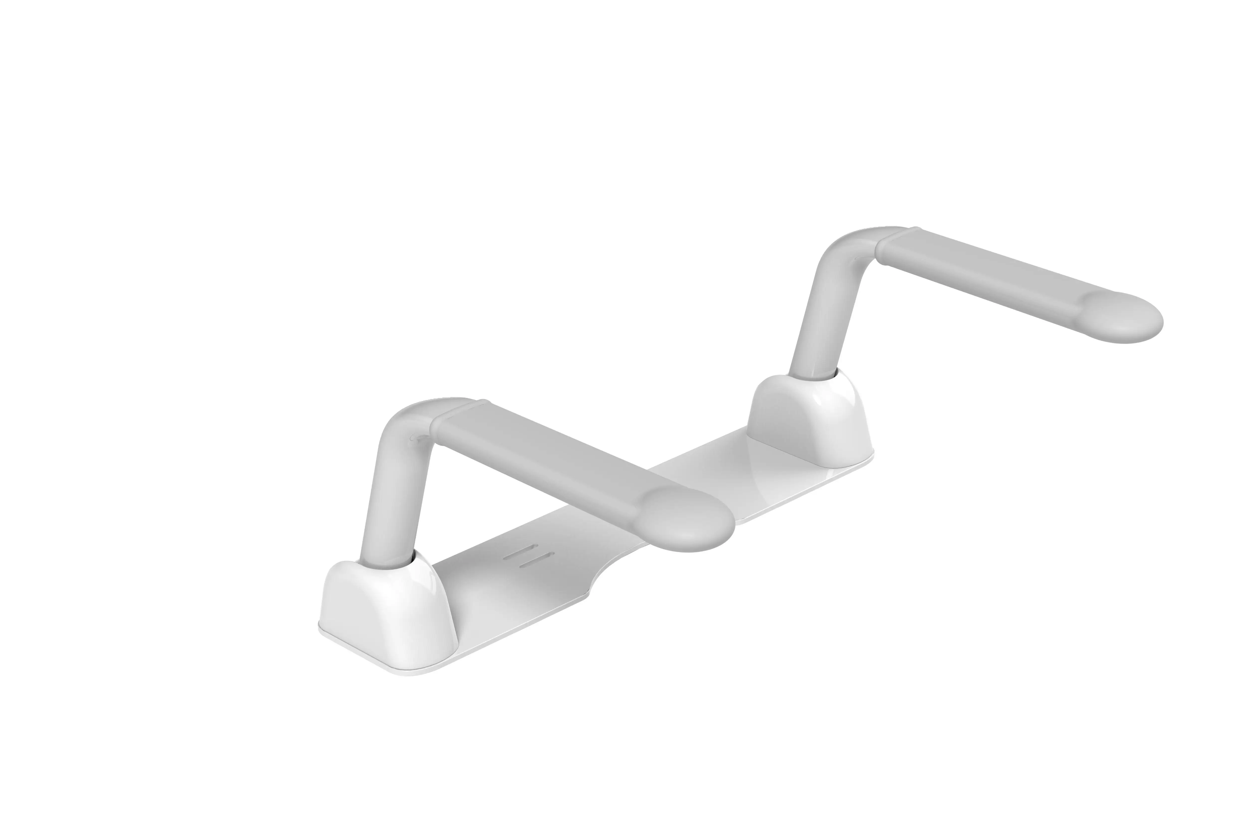 إطار أمان للمرحاض عالي التحمل مع قضبان دعم مساعدة للمرحاض مع أذرع لكبار السن والمعاقين والحوامل #4