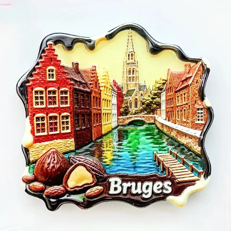Belgium Fridge Magnets Brussels Travel Souvenirs Brugge Fridge Stickers Home Decoration Birthday Gifts