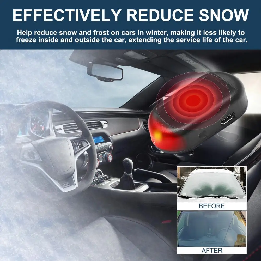 Electromagnetic Snow Removal Tool Car Defroster with Heating Technology Electromagnetic Ice Remover for Car Windshield Cordless
