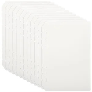 12 Pcs Inner Page Fence Book Markers Notepad Index Dividers Labels Frosted Plastic Binder Notebook Pp A5