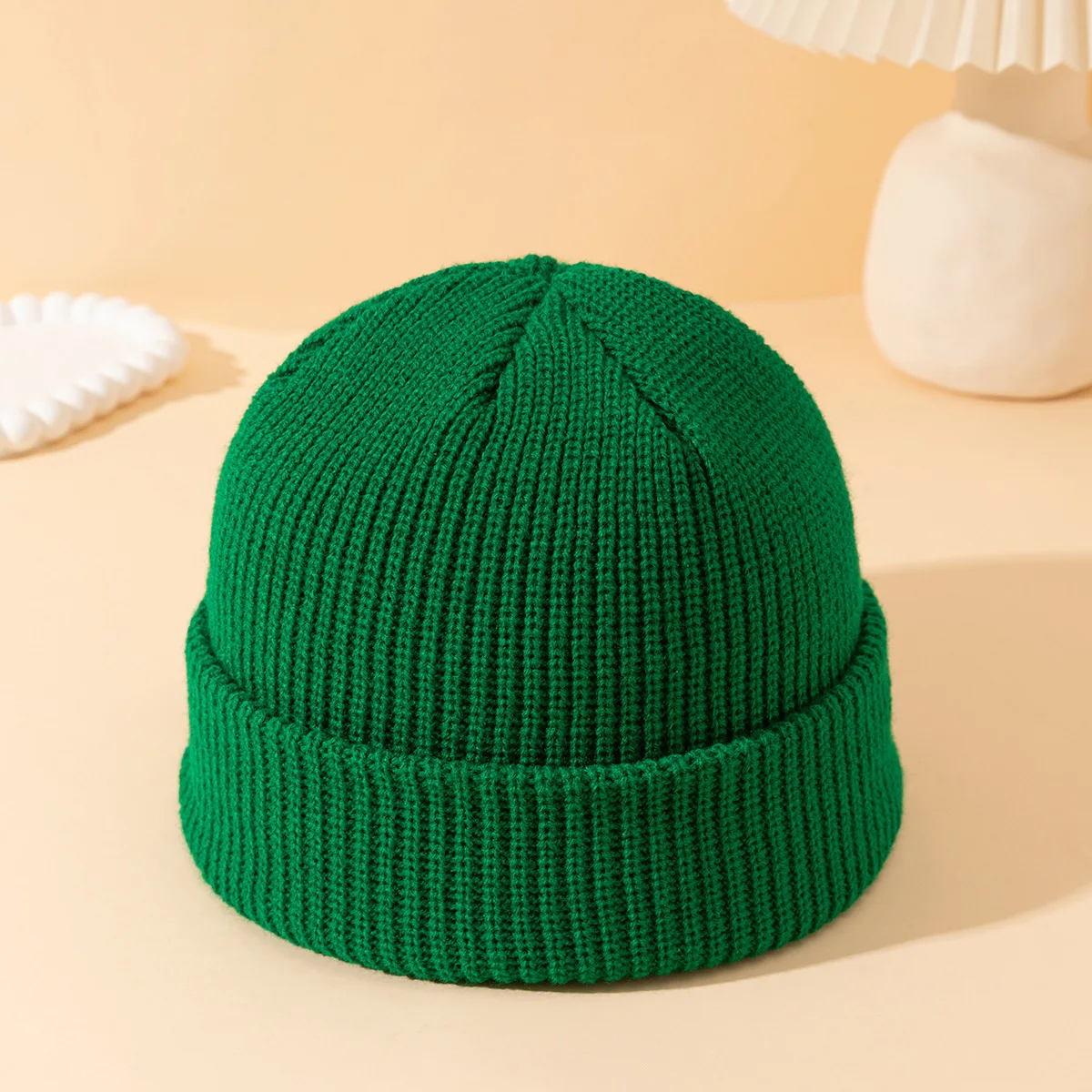 

Fashion Head Headwear Cap Hugger Toque Stocking Watch High-quality Melon Rind Hat Autumn Winter Flanged Women Men Knitted 2M36