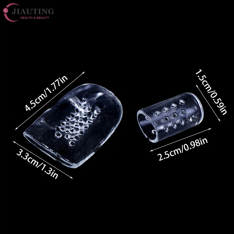 30 unidades/pacote protetores de dedo do pé de silicone feminino salto alto anti-fricção tamanho duplo grande & pequeno dedo do pé cobre para bolhas e aliviar a dor
