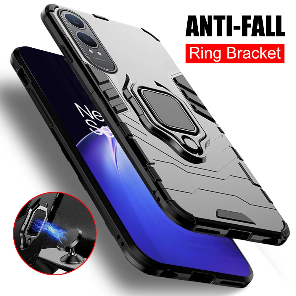 One Plus NordCE4Lite Case Magnet Holder Ring Shockproof Armor Cover For OnePlus OneMore Nord CE4 Lite CE4Lite CE 4Lite Light 5G