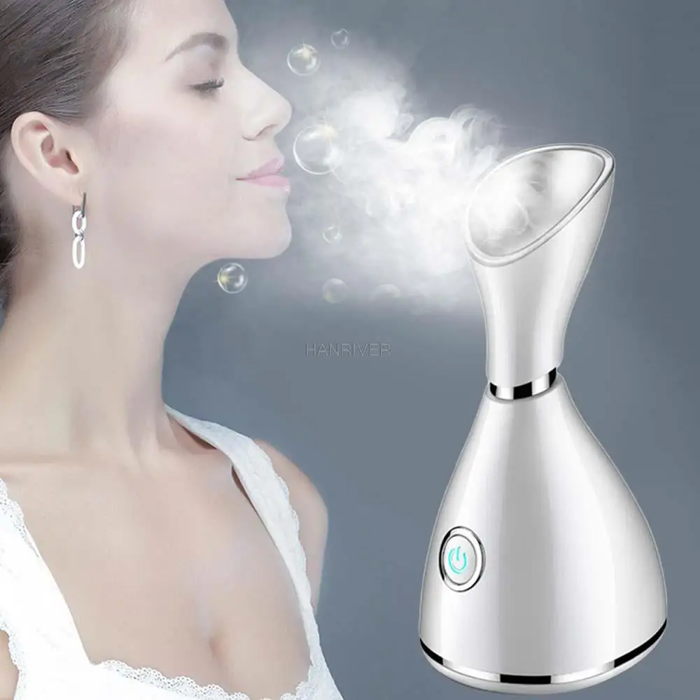 Face Steamer Vapour Ion Facial Steamer Skin Face Care Sprayer Humidifier Moisturizer Beauty Aroma Herbal Steaming Device