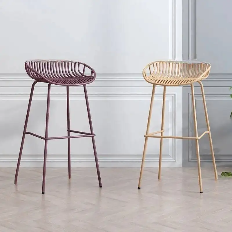 キッチン用スツール ゲームチェア 北欧風バーチェア アームチェア 木製 格安 カウンターサロン ミッドセンチュリー 快適 透明 ハイ