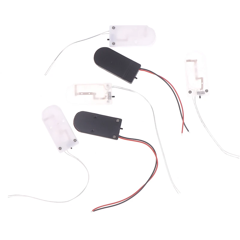10Pcs For CR2032 Button Coin Cell Battery Holder Case Cover With ON-OFF Switch+10/15CM Leads Wire Battery Box Dual Slots-F(x)