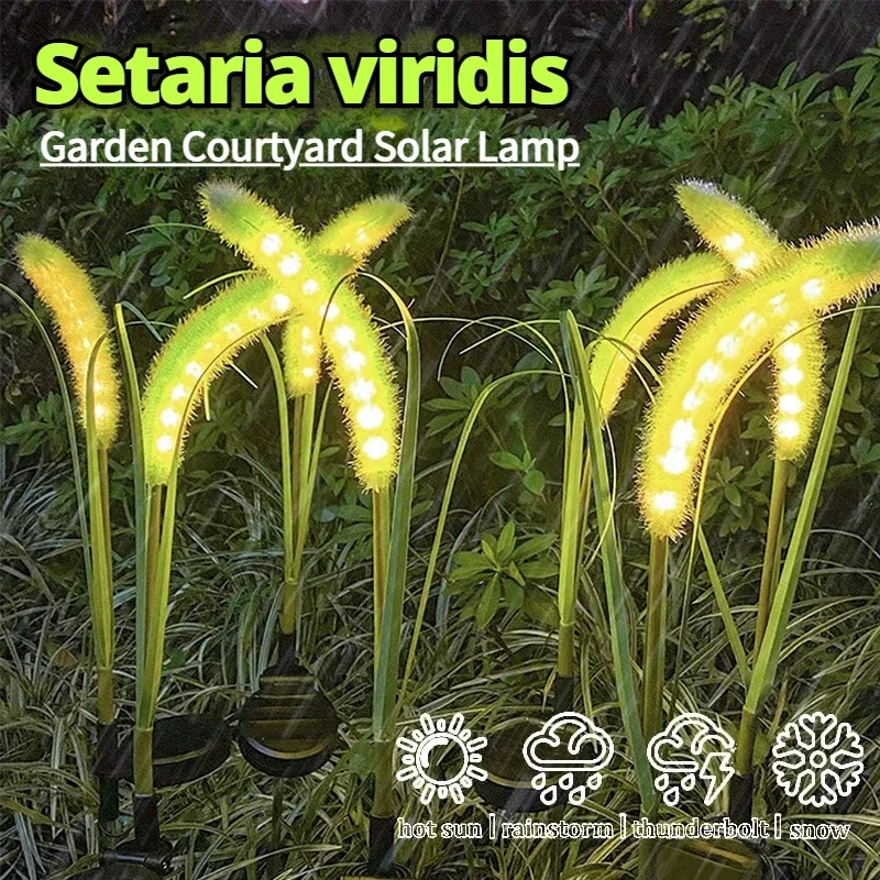 

Setaria Viridis Garden Lawn Light Solar Powered LED Simulated Flower Outdoor Lamp Waterproof Decoration Courtyard Ground Lights