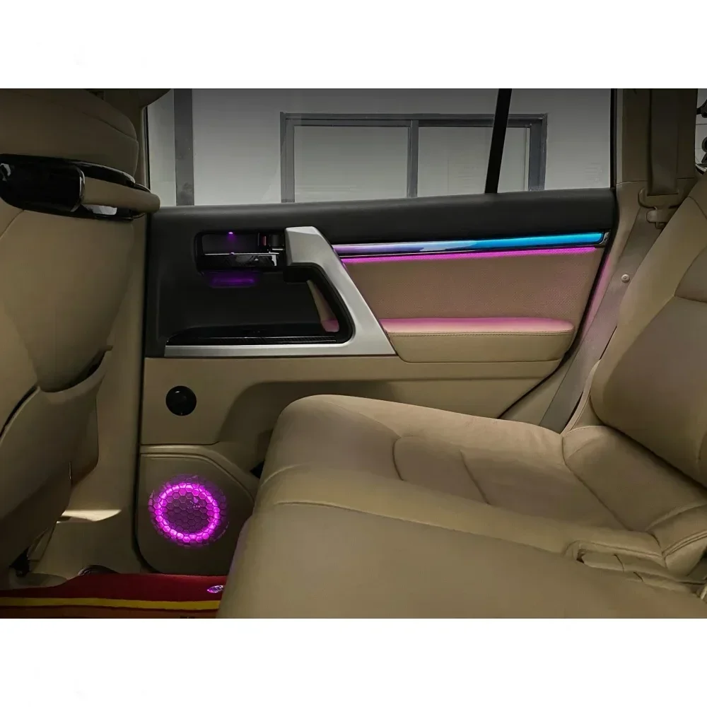 

LED Car Inner Ambient Lamp For Toyota Land Cruiser 2010-2021 Dynamic Lights Dragon Scale Symphony Ambient Lights APP Control