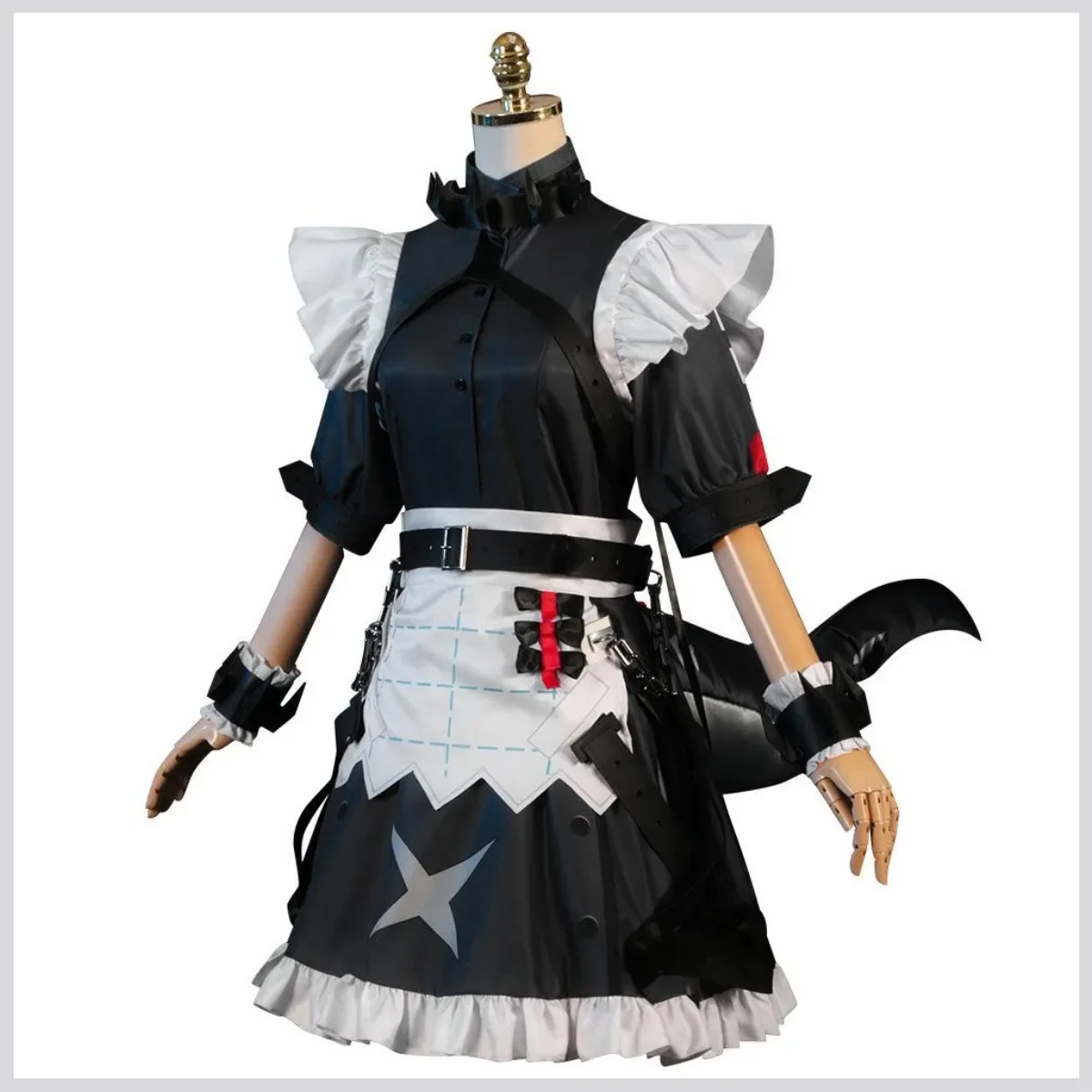 Anime Game Zenless Zone Zero Ellen Joe Cosplay Costume Victoria Housekeeping Maid Attire Dress Wig Woman Sexy Kawaii Party Suit