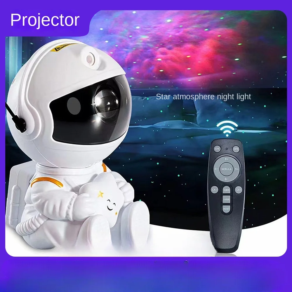 

Gypsy Ambient Light Bedroom Astronaut Laser Starry Sky Projection Light Mini Astronaut Nebula Night Light