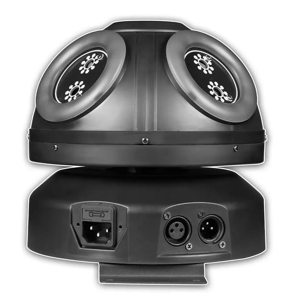 Dj Disco Party RGB Rotate 4 Head Laser Pattern Stage Lighting With Light Strip Strobe Party Club Xmas Beam Effecy Projector Lamp