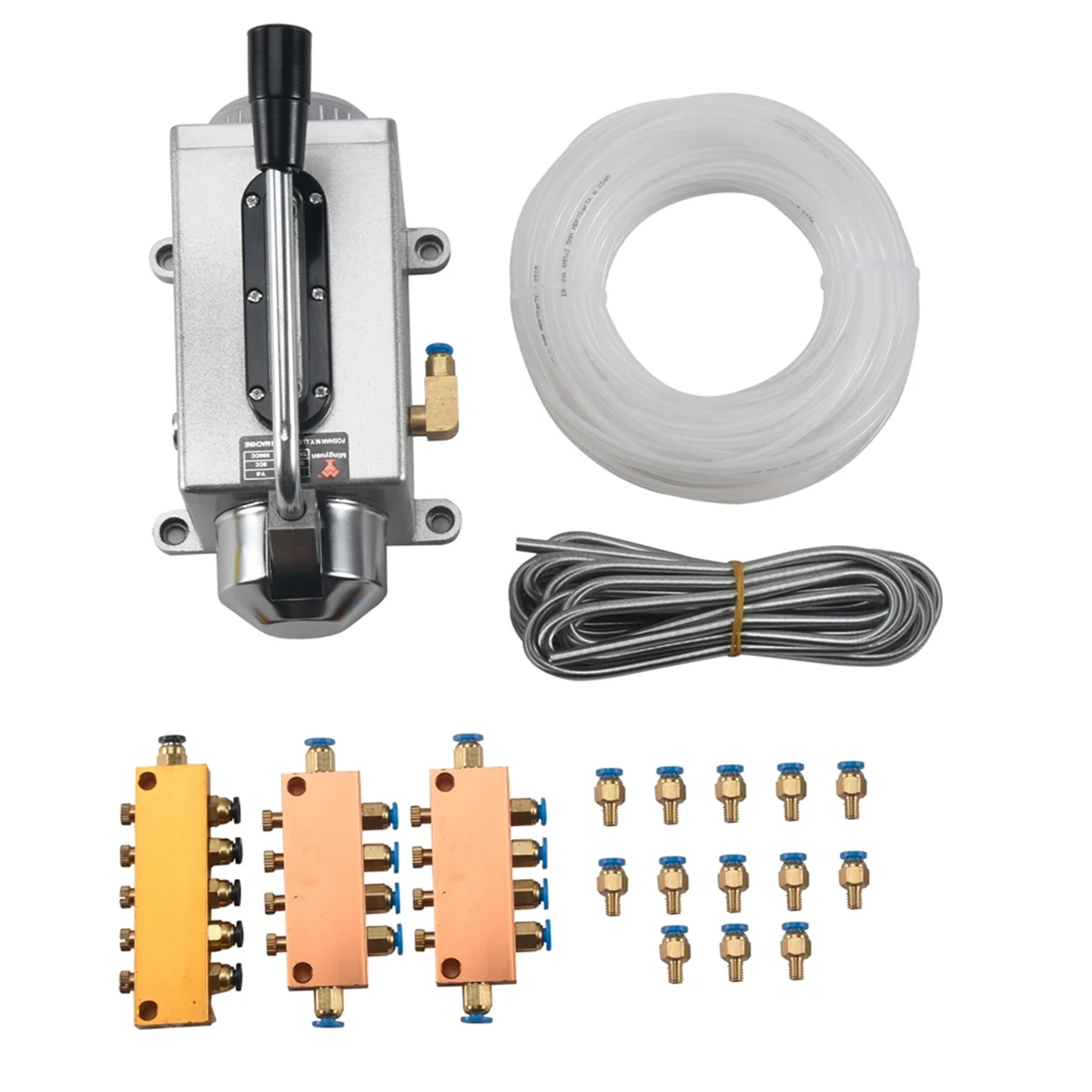 

AB06 1 Set Lubricating Oil Pump Hand-Actuated Cnc Router Electromagnetic Lubrication Pump Lubricator