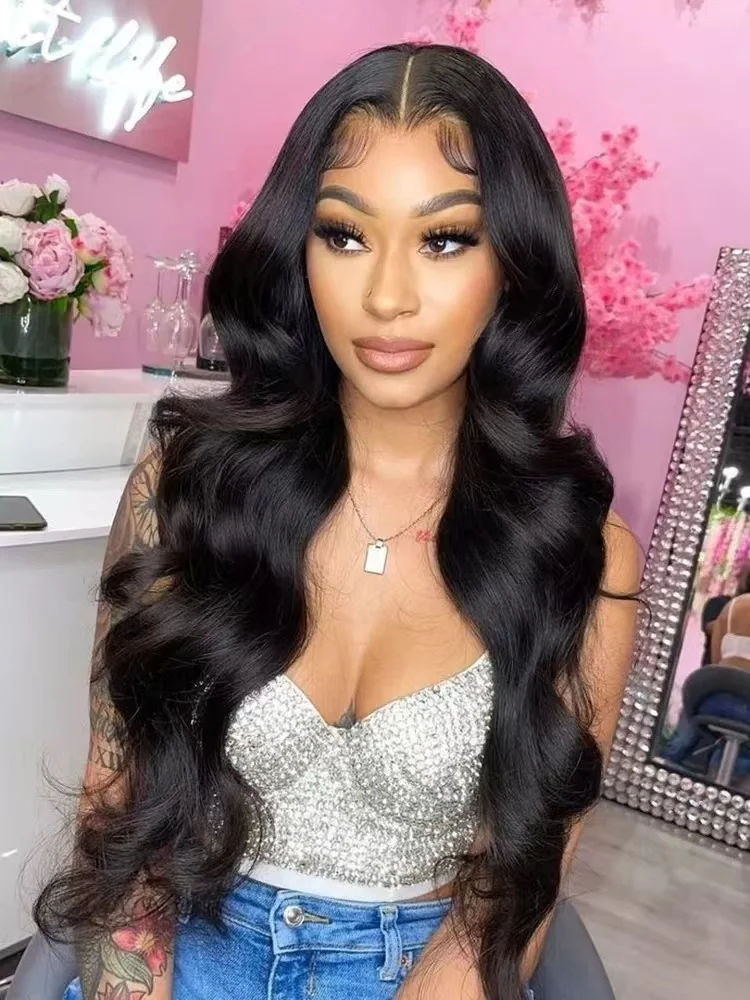 30 40 Inch Body Wave Lace Front Wig 13x4 13x6 Hd Transparent Lace Frontal Wigs For Women 360 Loose Curly Human Hair Lace Wig