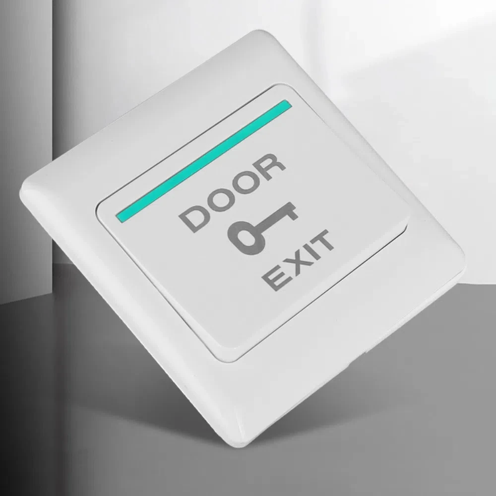 

5PCS Push Button Design Access Control System Push Switch Eco-friendly Dustproof Exit Button Square Plastic Electronic Door Lock