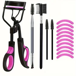 7/15pcs Eyelash Curler Set With Replacement Pads For Women Eyelashes Curling Tweezers Clips Lash Mascara Wands Brush Makeup Tool