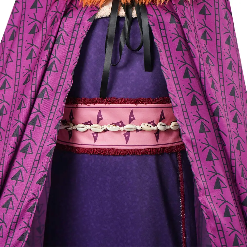 Disfraz de villano Matangi para niños, disfraz de princesa del océano de película de dibujos animados, vestido con capa, trajes con cinturón, traje de fiesta de Halloween para niños