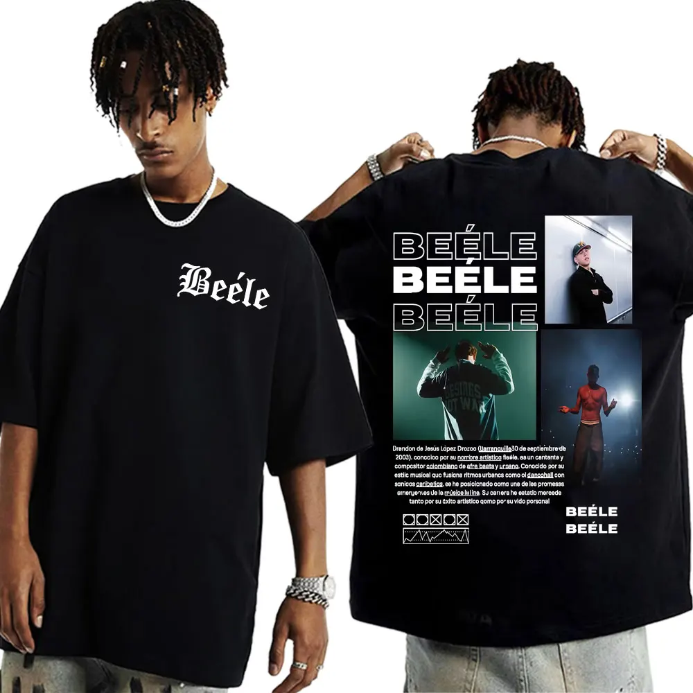Rapper BEELE Album Tour 2025 Merch Tee Shirt Men Women Fashion 90s Retro Short Sleeve T-shirt Summer Tops Casual Comfort T Shirt