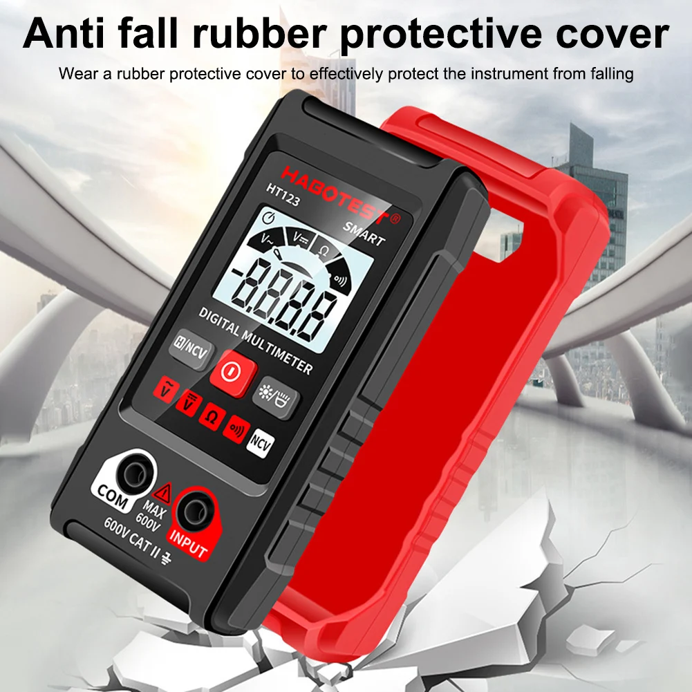Digital Multimeter Automatic Multimeter Smart Measurement Electrical Tester Voltmeter Auto-Ranging Non-Contact Voltage Tester