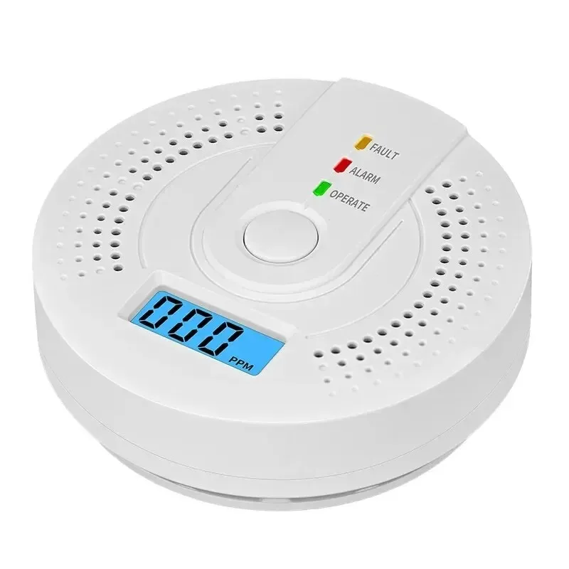 High Sensitivity Independent Carbon Monoxide Detector CO Alarm with LCD Display UL2034 Certified for Home Use