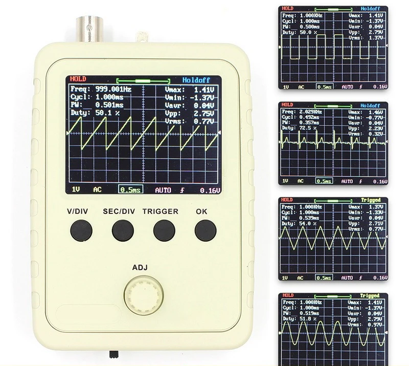 DSO150 Handheld Small Oscilloscope Portable Digital Oscilloscope Entry-level Teaching Maintenance